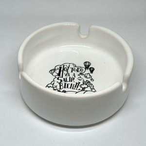 Cenicero chico cerámico con calco