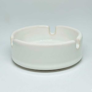 Cenicero chico cerámico blanco