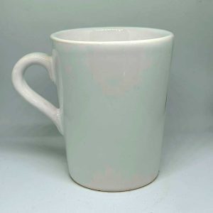 Jarro cónico cerámico blanco