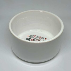 Manicero cerámico con calco