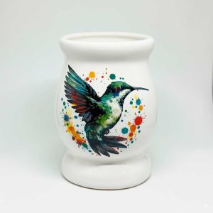 Mate criollo cerámico con calco