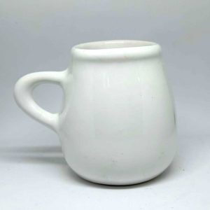 Mate liso cerámico blanco