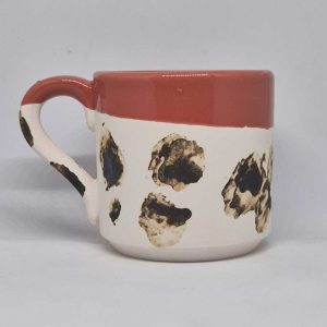 Pocillo de café cerámico rústico